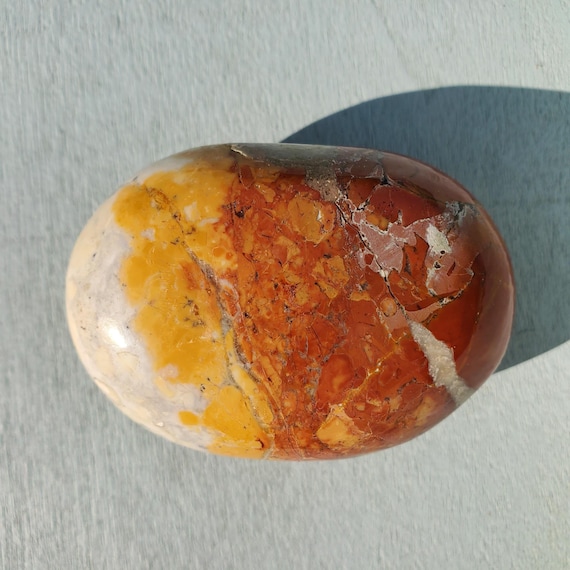 Maligano Jasper Palm Pillow Stone (XY14)