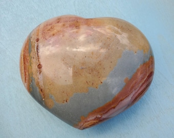 Polychrome Jasper Heart Large (PC207)
