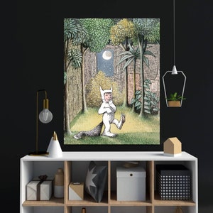 Where The Wild Things, Where the wild things are, Max with Wolves, Portrait Format