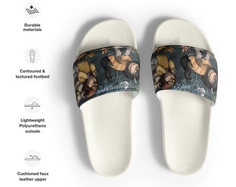 Where the wild things are, funny design, Women's slides