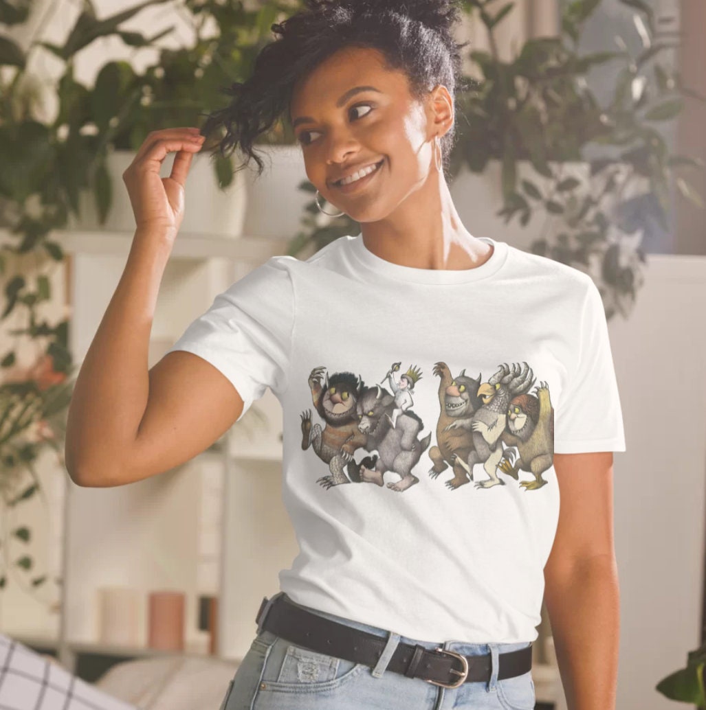 Where The Wild Things Shirt, Unisex shirt, Max With Wolves, Funny Idea