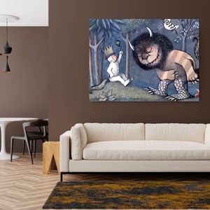 Póster de animales de Wild Monster Things, Dónde están las cosas salvajes