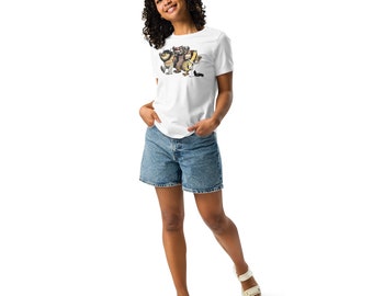 Where the Wild Things Are, for Women, Women&#39;s Relaxed T-Shirt, Wolves With Max.
