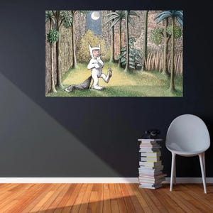 Where the Wild Things Are, Rumpus, Let The Wild Rumpus Start,  Inside All of Us is a Wild Thing, Wild Things Are Max in Jungle Poster Landsc