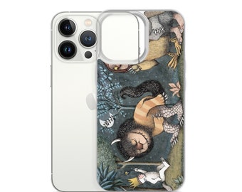 Where the Wild Things Are, Max with Wolves, Wild Creatures, Wild Rumpus, Clear Case for iPhone