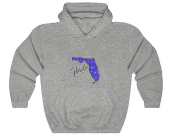 Florida Floral Design Unisex Heavy Blend™ Hooded Sweatshirt