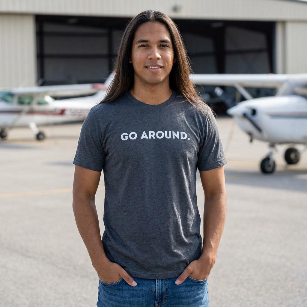 Go Around-uitdrukking T-shirt | Shirt piloot luchtvaart, grappig T-shirt luchtverkeersleider