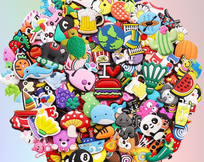 20pc - 600pcs Random Shoe Charms for Shoes With Holes Works With ...