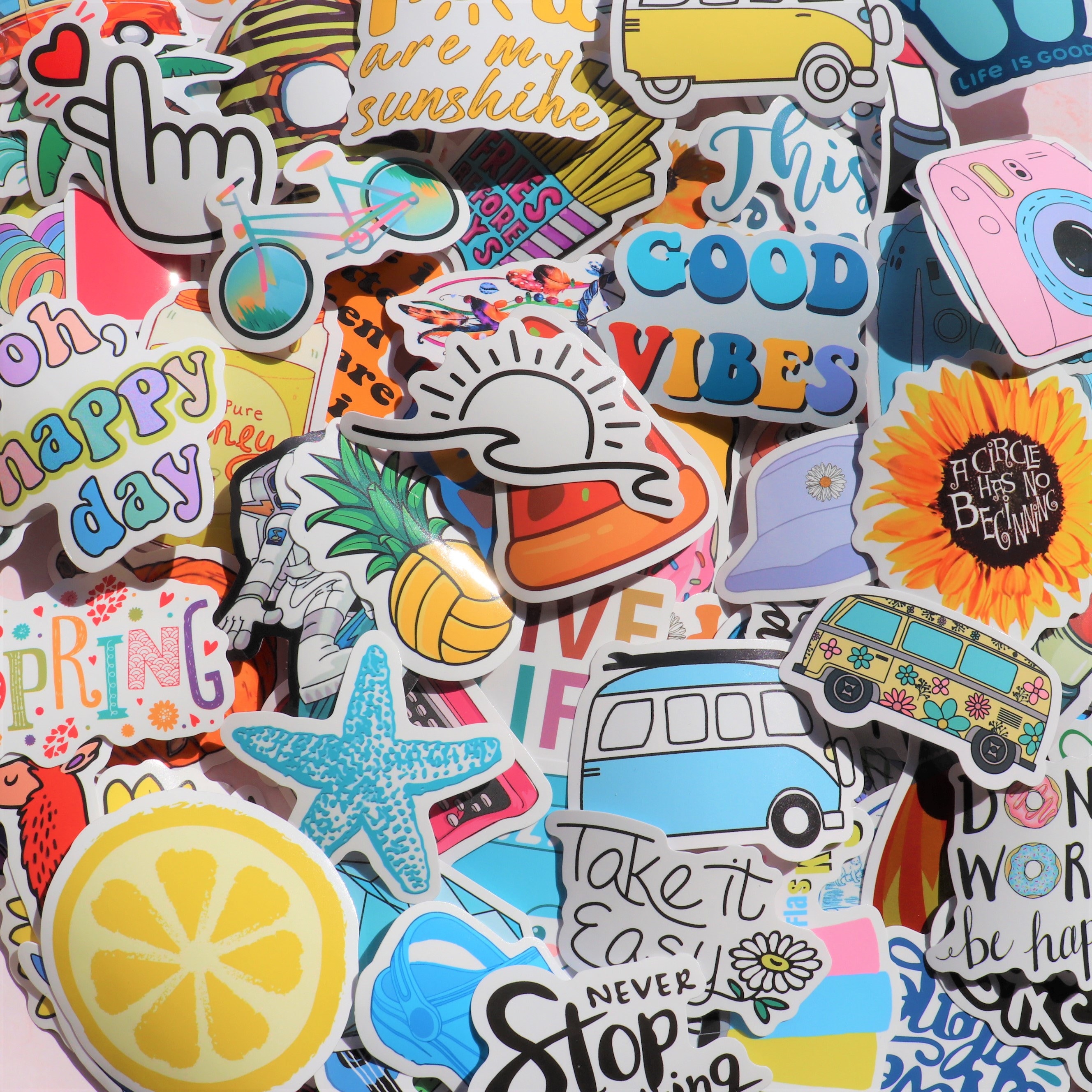 100 Pcs Cute Food Stickers VSCO Laptop Stickers for Water Bottles –  DMstickers