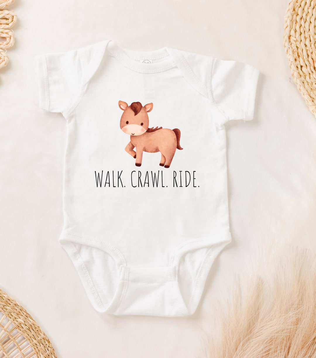Walk Crawl Ride, Horse, Baby Clothes, Cowgirl, Cowboy, Country, Farm
