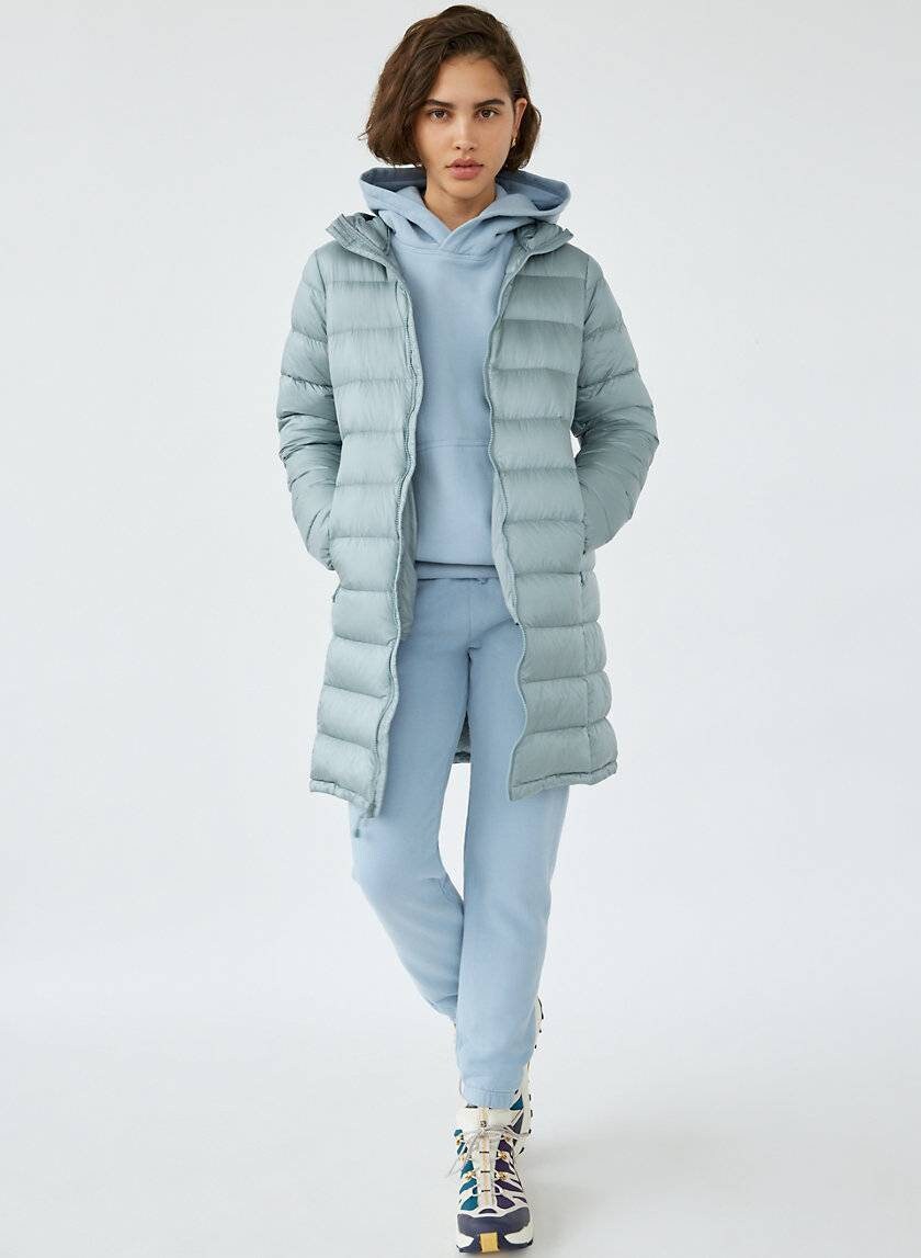 long black waterproof puffer coat