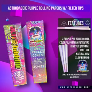 Astrobaddie pre rolled cones with filter tips (All Smiles)