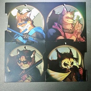 Nightwing/Red Hood/Red Robin/Robin Foil Charms