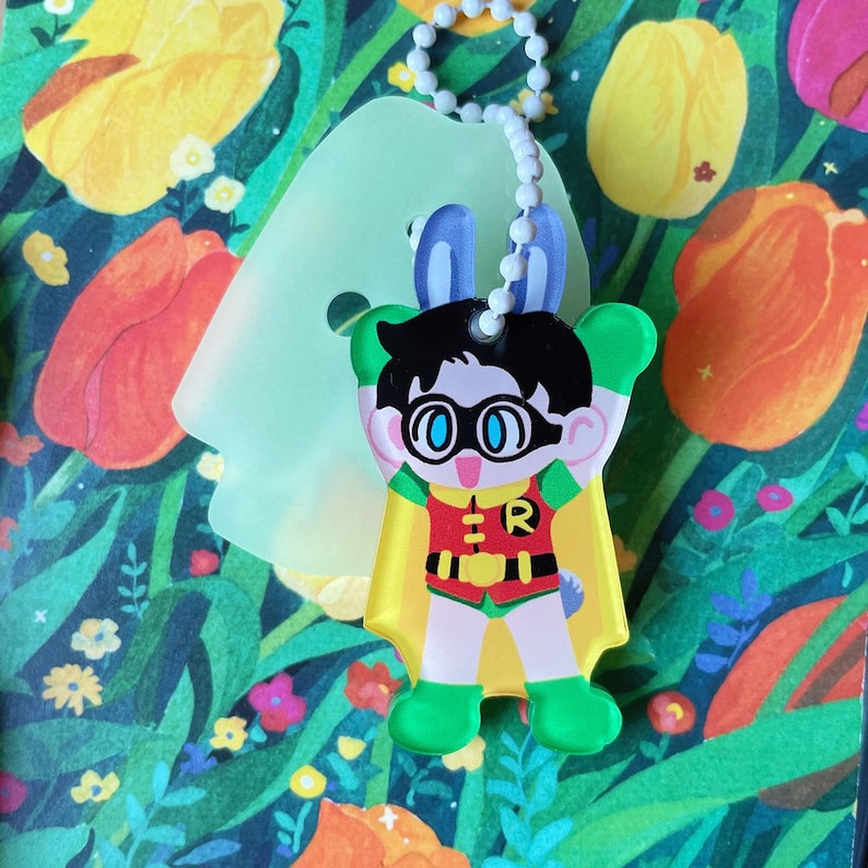 Robin Jason Todd and Robin Dick Grayson Glow-in-the-dark Keychains - Etsy