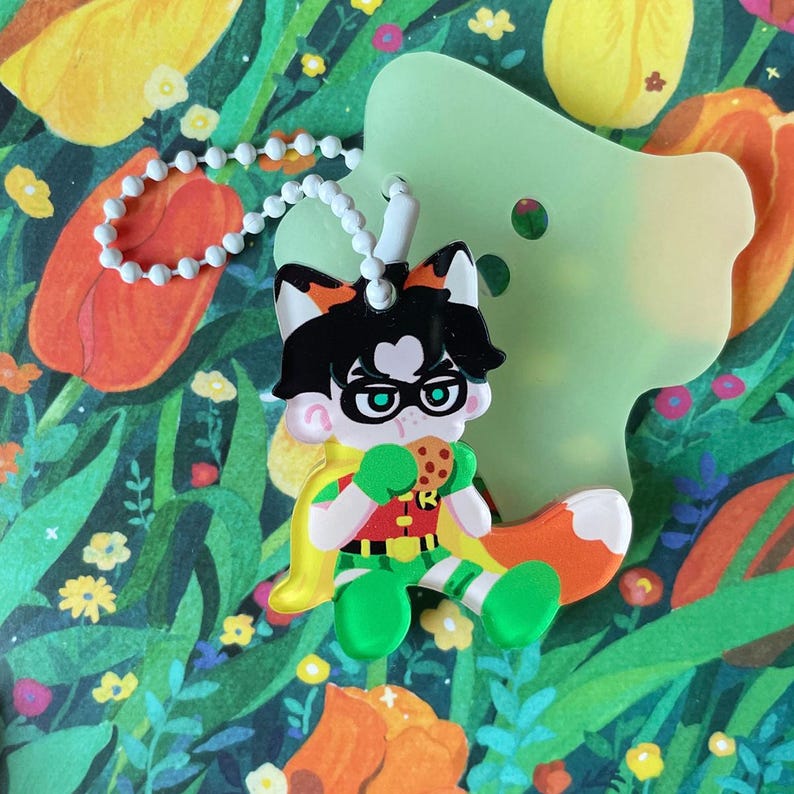 Robin Jason Todd and Robin Dick Grayson Glow-in-the-dark Keychains - Etsy