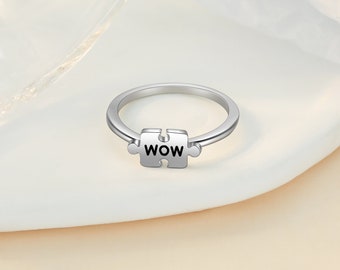 Personalized Name Puzzle Ring - Puzzle Ring