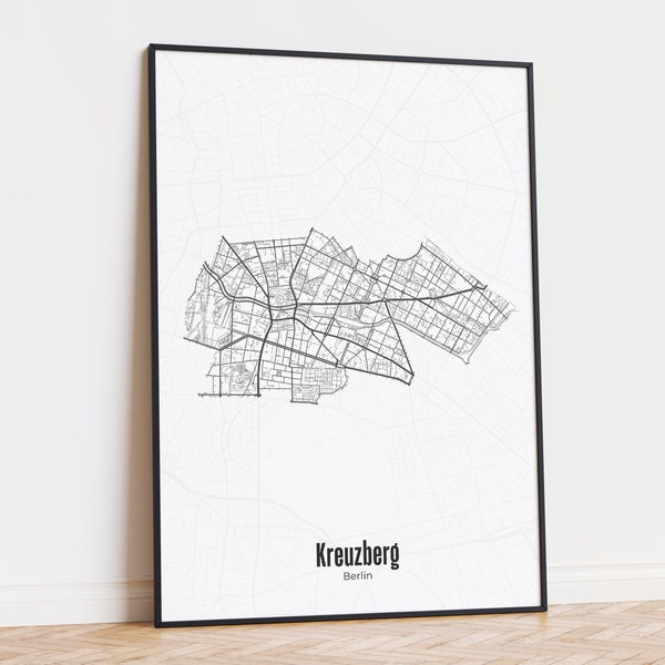 Berlin Kreuzberg district poster | DIN A2 | 2 variants | Digital Download