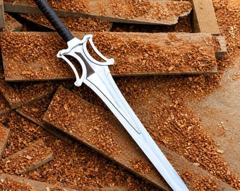 He-Man Power Sword Replica | Handmade Stainless Steel Fantasy Sword with Leather Sheath | Collectible Display Sword Gift