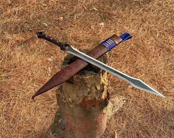 Handmade Viking Style Sword 5160 Steel Blade W/Rosewood Handle Collectible