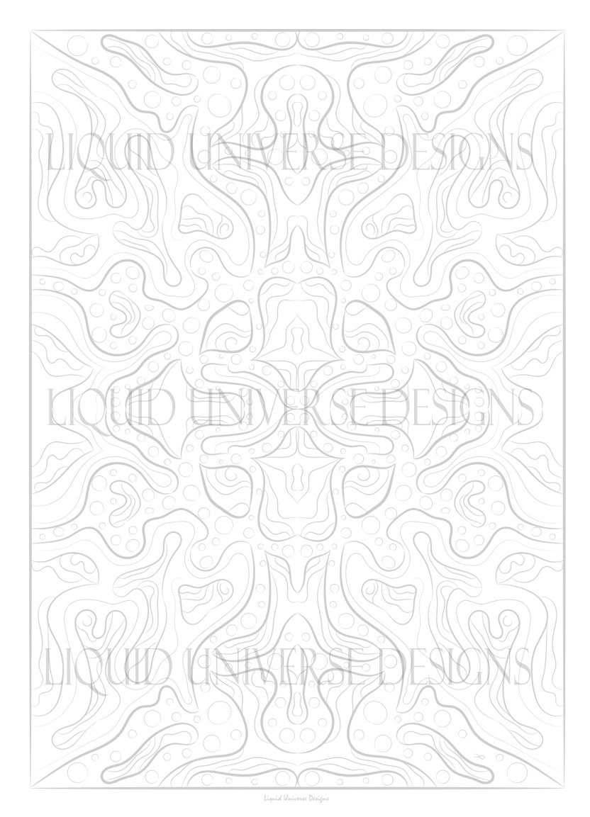 15 Abstract Geometric Coloring Page Black Grey High - Etsy