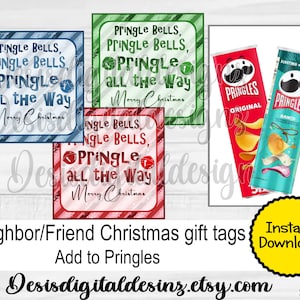 Nachbar Weihnachtsgeschenk Weihnachten Geschenkanhänger Geschenkanhänger Nachbar Geschenkanhänger Printable Weihnachten Gastgeschenke Urlaub Nachbar Geschenk