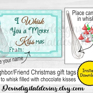 Nachbar Weihnachtsgeschenk Weihnachten Geschenk Freundin Geschenkanhänger Weihnachten Geschenkanhänger Weihnachten Party Gastgeschenke