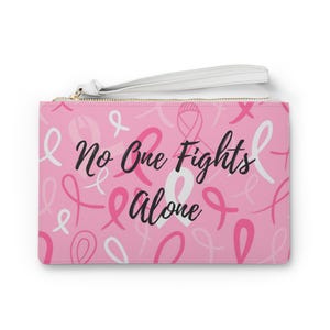 Inspirerende Pink Ribbon-clutch, Borstkankertas, ondersteuning en strijd tegen borstkanker,
