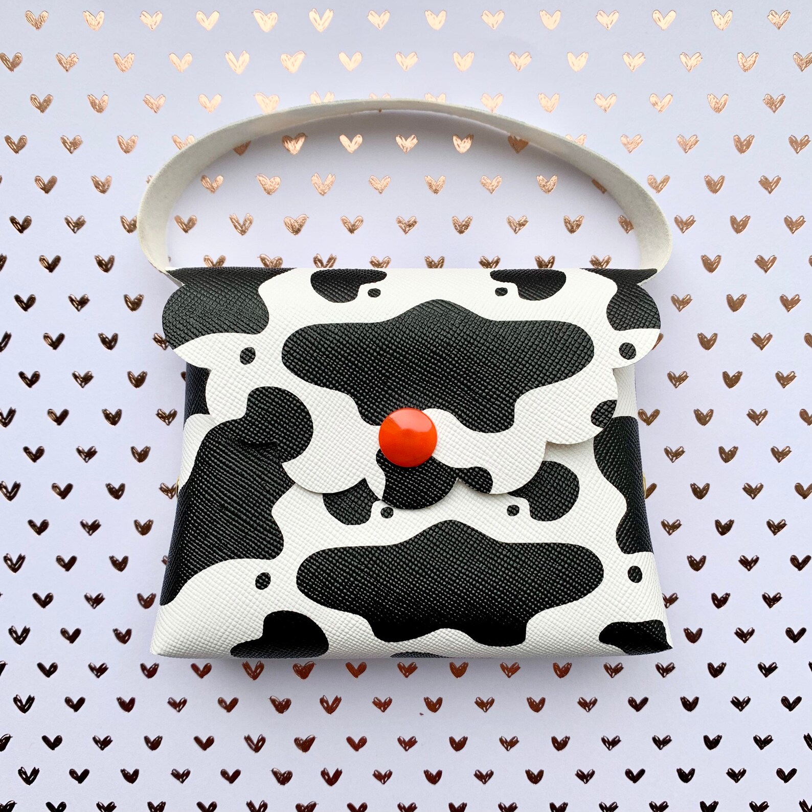 Cow Print Faux Leather Mini Purse Gift for Girls Etsy
