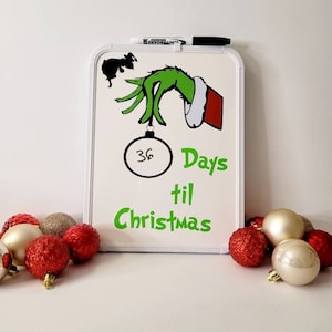 Grinch Count Down Board