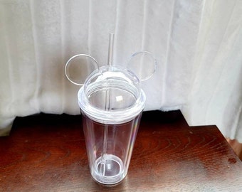 16oz Mickey Mouse Clear Acrylic Tumbler