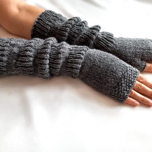 SHIP TODAY! Arm Warmers, Extra Long Medieval Cable Knit