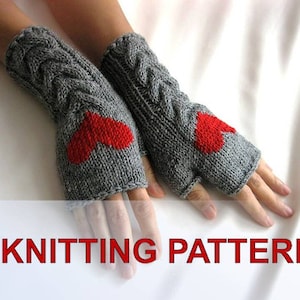 Knitting Pattern, PDF Fingerless Gloves , Arm Warmers Tutorial, Wrist Warmers Pattern, Fingerless Glove Pattern, PDF Download