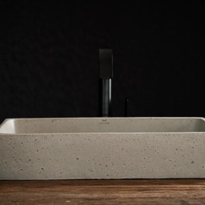 Beton Aufsatzwaschbecken Aufsatz Design Becken Waschtisch Grau