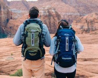 Duraton 50L Hiking Daypack Backpack With Rain Cover Perfect for Backpacking Hunting Fishing and Travel Etsy