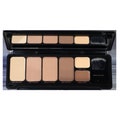 5 Color Professional Makeup Palette Contour Highlighter Bronzer Kit with Application Brush, Vanilla, Biscuit, Honey, Walnut Highlighter