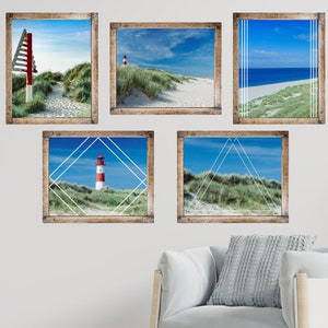 Coastal Gallery Wall | Set of 5 Instant Prints | 3 Sizes Included | Digital Download | Instant Prints | DIY Home Decor & Wall Art |