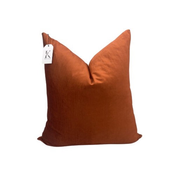Burnt Orange Pillow Etsy