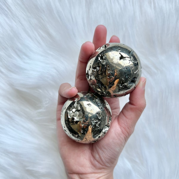Druzy Pyrite Spheres | Ethically Sourced Spheres