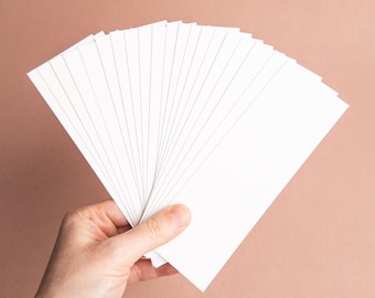 Watercolor bookmark blanks | Canson XL 140lb 300gsm Cold Press | 2" x 6" | Sets of 10 and 20 | Arts and Crafts Supplies