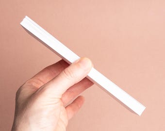 Bookmark blanks set of 20 | Your choice of paper - Arches Yupo Strathmore Canson | 2" x 6" | DIY Arts & Crafts Supplies