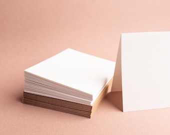 Blank A2 greeting note card set of 20 + optional thick kraft envelopes | Neenah 110lb thick cardstock | DIY Craft & Cardmaking Supplies