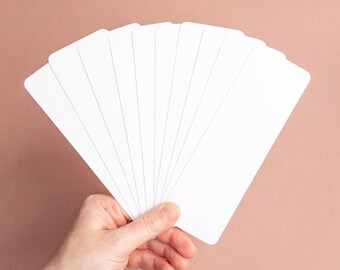 Strathmore Mixed Media Bookmark blanks with round corners | 2" x 6" | 184lb 300gsm |  Sets of 5 10 20 | DIY Arts & Crafts Supplies