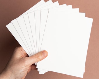 Cotton cardstock A2 flat cards | luxurious letterpress 111lb 300gsm cardstock | DIY Craft & Cardmaking Supplies