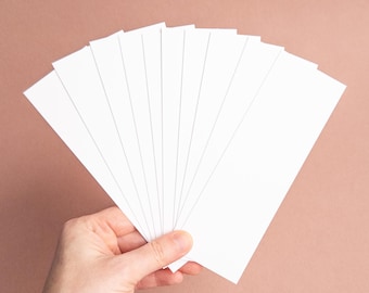 Strathmore Mixed Media Bookmark blanks | 2" x 6" | Heavyweight paper 184lb 300gsm | Sets of 5 10 20 | DIY Arts & Crafts Supplies