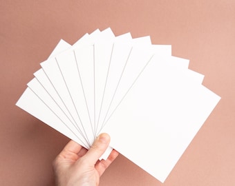 Blank A2 Watercolor greeting note card set of 10 + optional thick kraft envelopes | Canson XL Watercolor 300gsm 140lb | Craft & Cardmaking