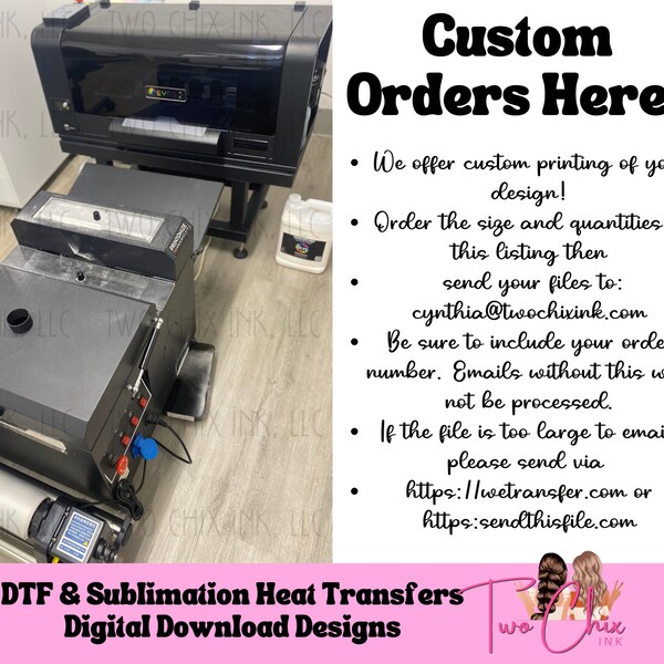 Custom Image Heat Transfer DTF Sublimation Ready to Press Heat Transfer DTF Tshirt Image