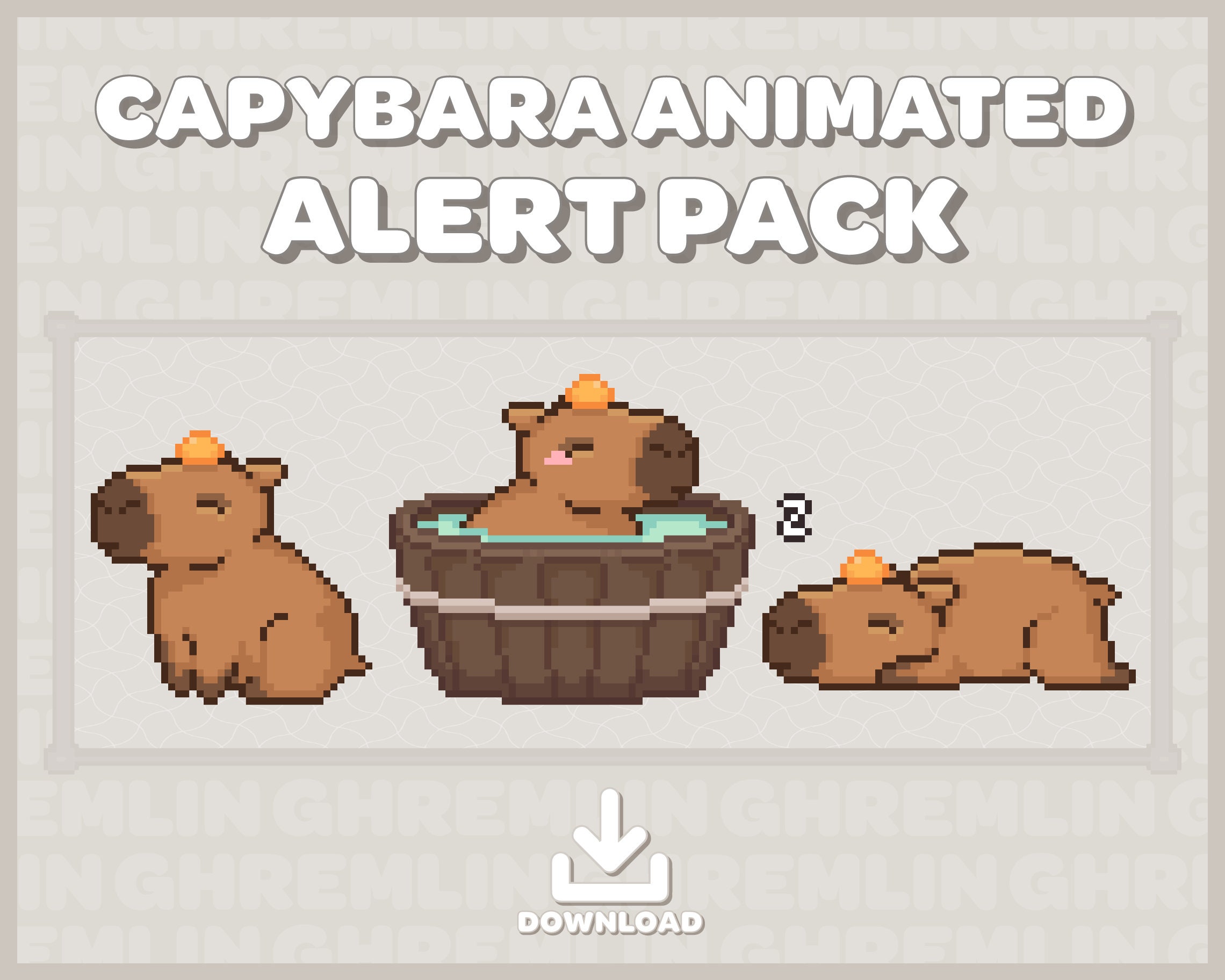 Pixel Papercraft - Capybara (new)