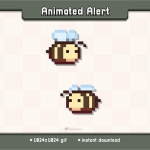 Bee Buddies Animated Twitch Stream Alert | Stream Decoration GIF