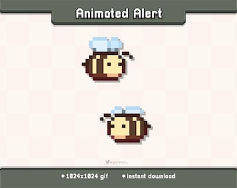 Bee Buddies Animated Twitch Stream Alert | Stream Decoration GIF