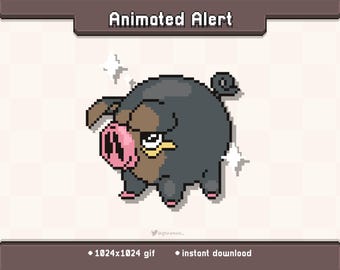 Lechonk Excited Animated Twitch Stream Alert | Stream Decoration GIF